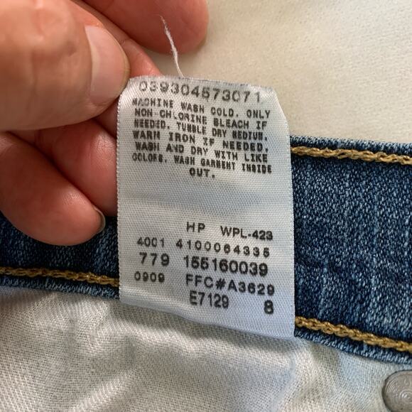 Levis 515 bootcut blue jeans medium wash light stretch size 12 Long - Picture 8 of 13